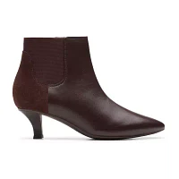 Clarks Womens Kepley Erin Kitten Heel Dress Boots
