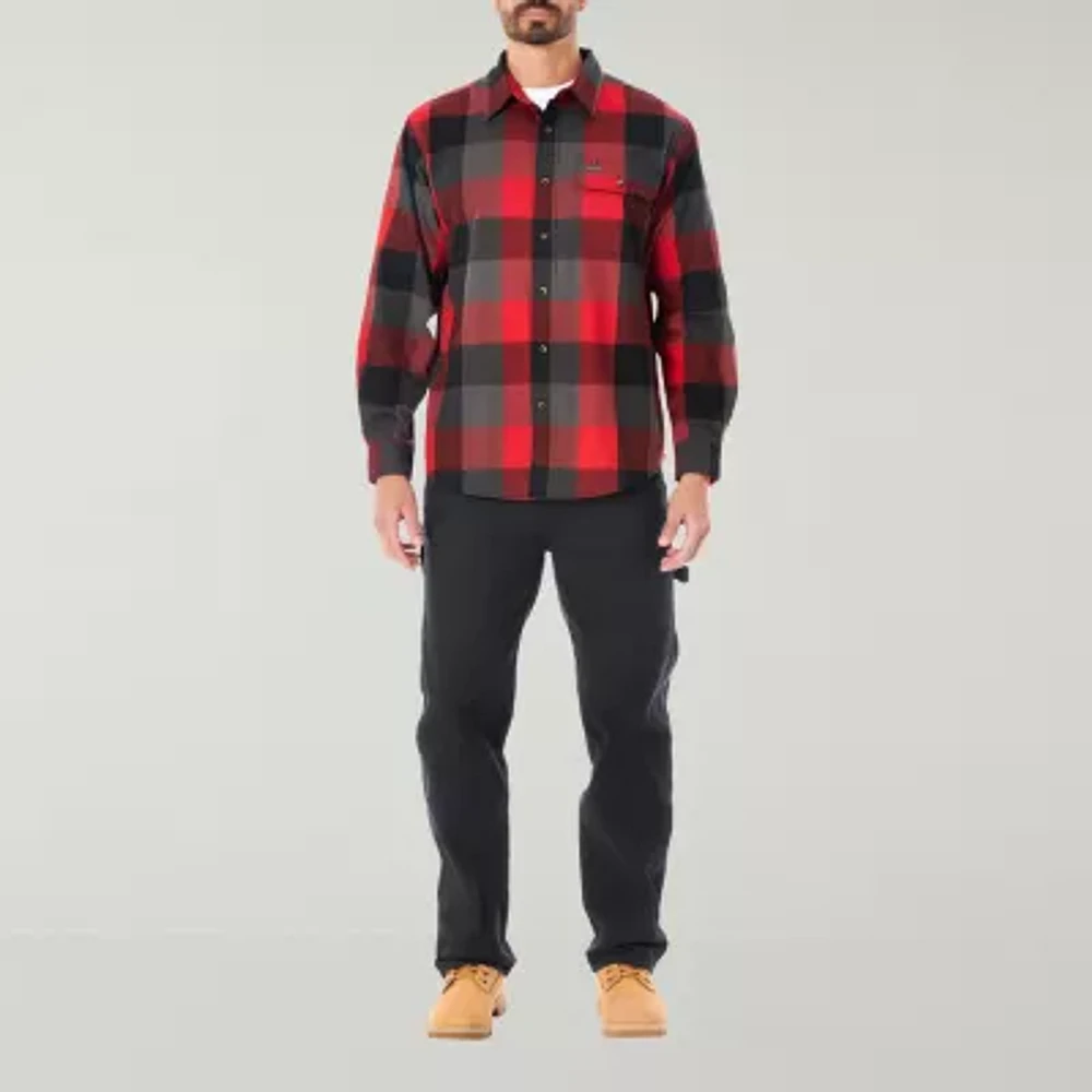 Smiths Workwear Flannel Mens Regular Fit Long Sleeve Shirt
