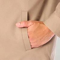 Smiths Workwear Hooded Sherpa Stretch Canvas Mens Midweight Shirt Jacket