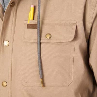 Smiths Workwear Sherpa Lined Mens Hooded Big and Tall Midweight Shirt Jacket