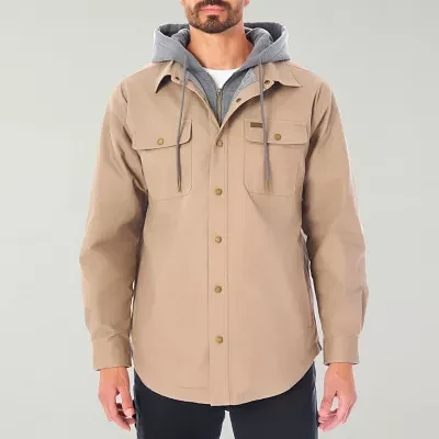 Smiths Workwear Sherpa Lined Mens Hooded Big and Tall Midweight Shirt Jacket