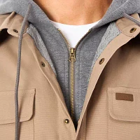 Smiths Workwear Sherpa Lined Mens Hooded Big and Tall Midweight Shirt Jacket