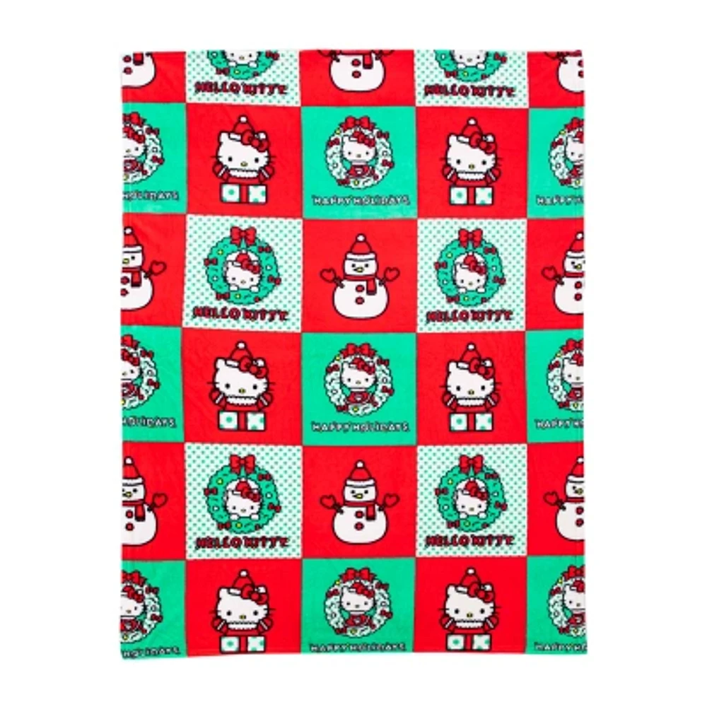 Northwest Hello Kitty Holiday Hugs Throw