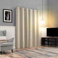 Sun Zero Glynn Magnetic Closure Grommet Top 100% Blackout Set of 2 Curtain Panels