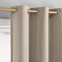 Sun Zero Glynn Magnetic Closure Grommet Top 100% Blackout Set of 2 Curtain Panels