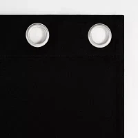 Sun Zero Glynn Magnetic 100% Blackout Grommet Top Set of 2 Curtain Panel