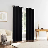 Sun Zero Glynn Magnetic 100% Blackout Grommet Top Set of 2 Curtain Panel