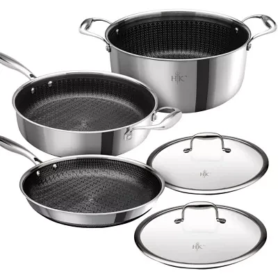 Hell's Kitchen Hybrid Try-Ply Stainless Steel 5-pc. Cookware Set