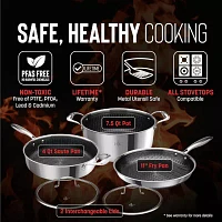 Hell's Kitchen Hybrid Try-Ply Stainless Steel 5-pc. Cookware Set