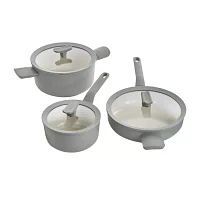 BergHOFF Balance Ceramic 3.1-qt. Saute Pan with Long Handle and Glass Lid