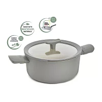 BergHOFF Balance Ceramic Stockpot with Glass Lid