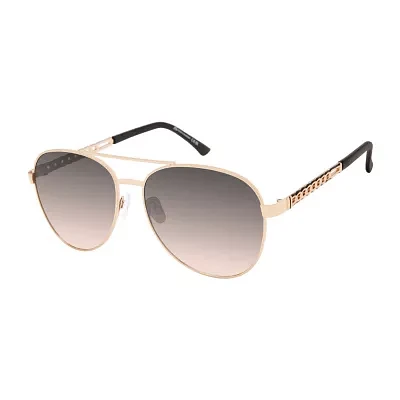 JS Jessica Simpson Womens UV Protection Aviator Sunglasses