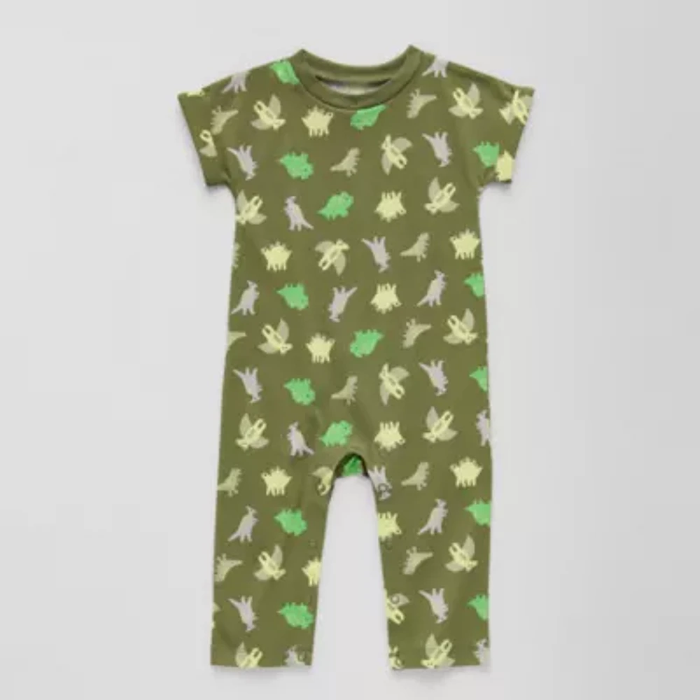 Okie Dokie Baby Boys Short Sleeve Jumpsuit