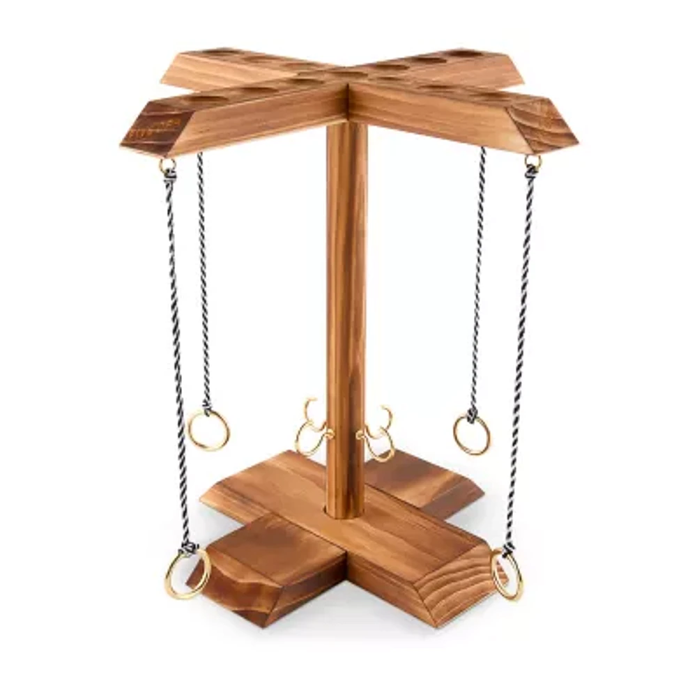 Five Oak 4-Player Swing Ring 5-pc. Table Game