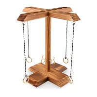 Five Oak 4-Player Swing Ring 5-pc. Table Game