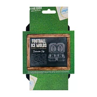 Five Oak 2-Slot Football Ice Mold