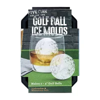 Five Oak 2-Slot Golf Ball Ice Mold