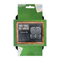 Five Oak 2-Slot Golf Ball Ice Mold