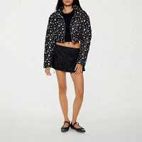 Forever 21 Floral Lightweight Womens Juniors Puffer Jacket