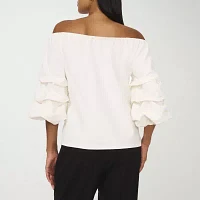 Sam And Jess Womens 3/4 Sleeve Blouse