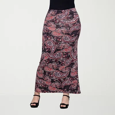 24seven Comfort Apparel Womens Maxi Skirt