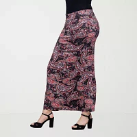 24seven Comfort Apparel Womens Maxi Skirt