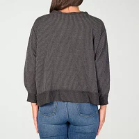 24seven Comfort Apparel Womens V Neck Long Sleeve Blouse