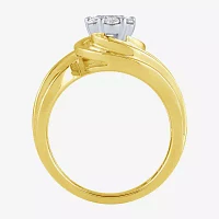 1 CT.T.W. Natural Diamond 10K Gold Swirl Ring