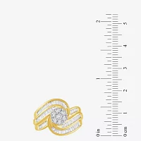 1 CT.T.W. Natural Diamond 10K Gold Swirl Ring