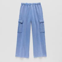 Thereabouts Little & Big Girls Wide Leg Cargo Pant