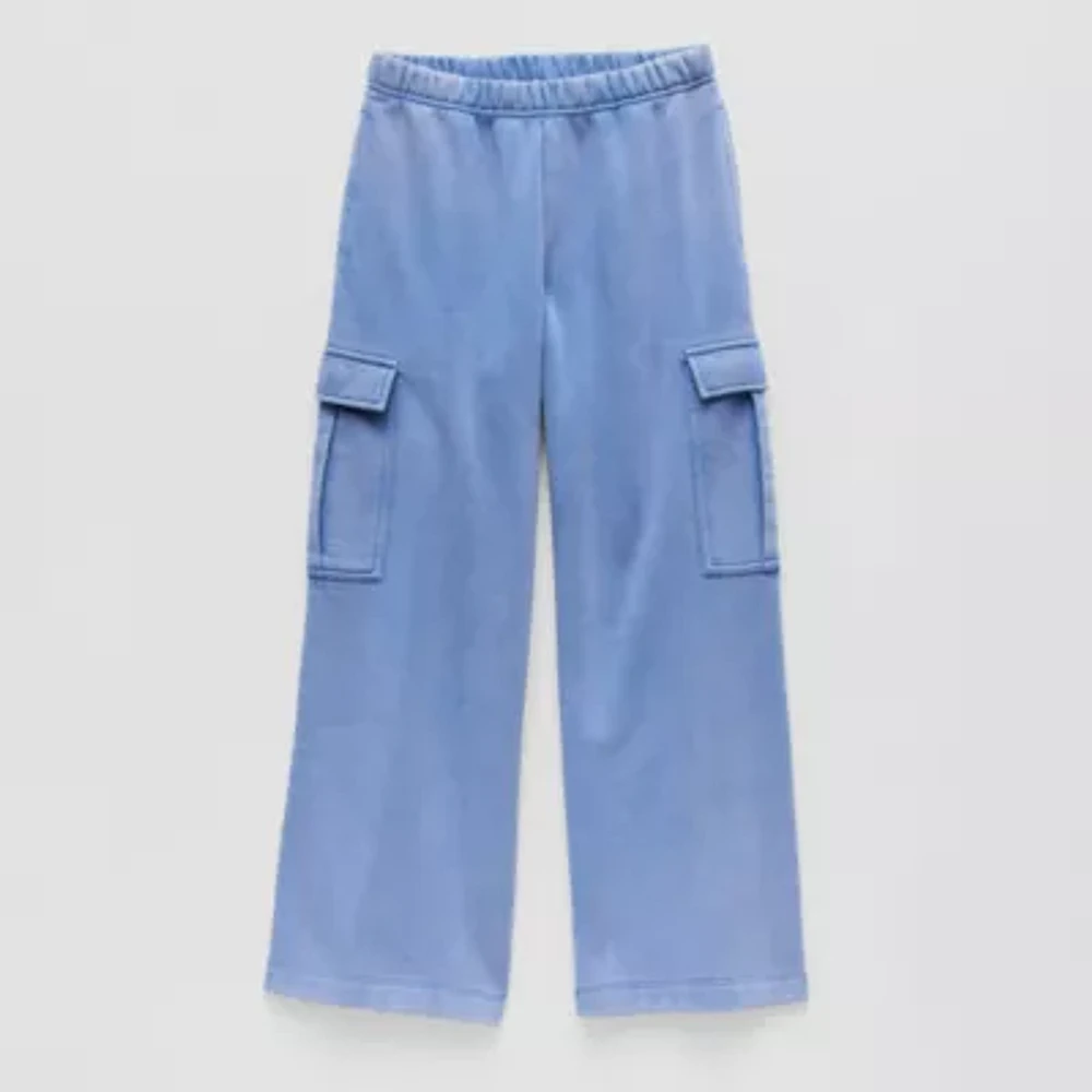 Thereabouts Little & Big Girls Wide Leg Cargo Pant