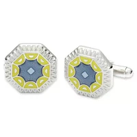 Art Deco Enamel Cuff Links