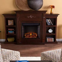 Killian Electric Fireplace with Bookcases