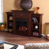 Killian Electric Fireplace with Bookcases