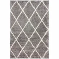 nuLoom Diamond Shag Machine Made Area Rug