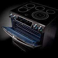 Samsung 5.8 cu. ft. Smart Wi-Fi Enabled Flex Duo™ With Dual Door Slide-In Double Oven Electric Range