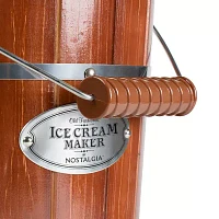 Nostalgia 6-Quart Wood Bucket Ice Cream Maker