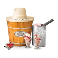 Nostalgia™ WICM4L 4-qt. Electric Ice Cream Maker with Wood Slatted Bucket