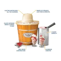 Nostalgia™ WICM4L 4-qt. Electric Ice Cream Maker with Wood Slatted Bucket