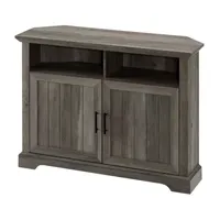 44" Grooved Door Corner TV Stand
