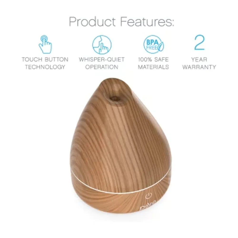 Pure Enrichment Purespa Natural Wood Aroma Oil Diffuser