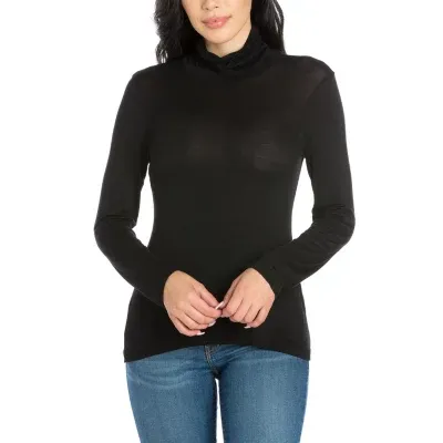 24/7 Comfort Apparel Long Sleeve Turtleneck Womens Classic Tee