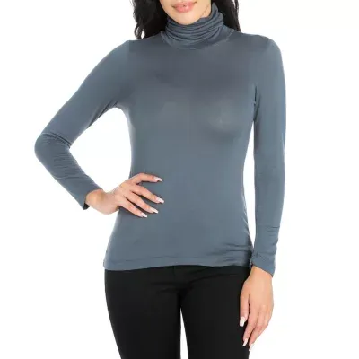 24/7 Comfort Apparel Long Sleeve Turtleneck Womens Classic Tee