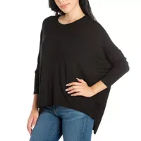 24/7 Comfort Apparel Womens Long Dolman Sleeve  Oversized Top