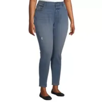 a.n.a - Plus Womens High Rise Skinny Ankle Jean