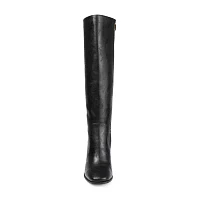 Journee Collection Womens Karima Stacked Heel Riding Boots