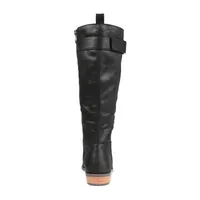 Journee Collection Womens Lelanni Stacked Heel Riding Boots