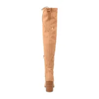 Journee Collection Womens Paras Stacked Heel Over the Knee Boots