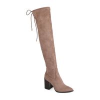 Journee Collection Womens Paras Stacked Heel Over the Knee Boots