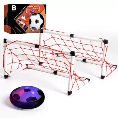 The Black Series Game Hover LED Air Soccer Ball Set with 2 Goals